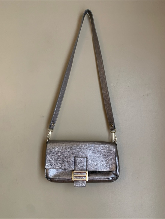 Divina Firenze Handbags - Divina Firenze Bag Purse shoulder/Crossbody Leather Silver Evening made in Italy